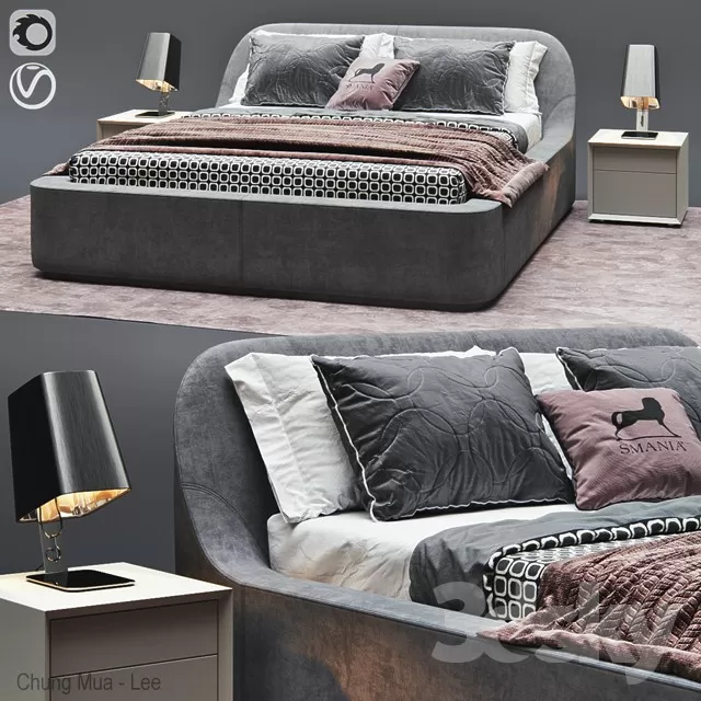 DECOR HELPER – BED 3D MODELS – 337
