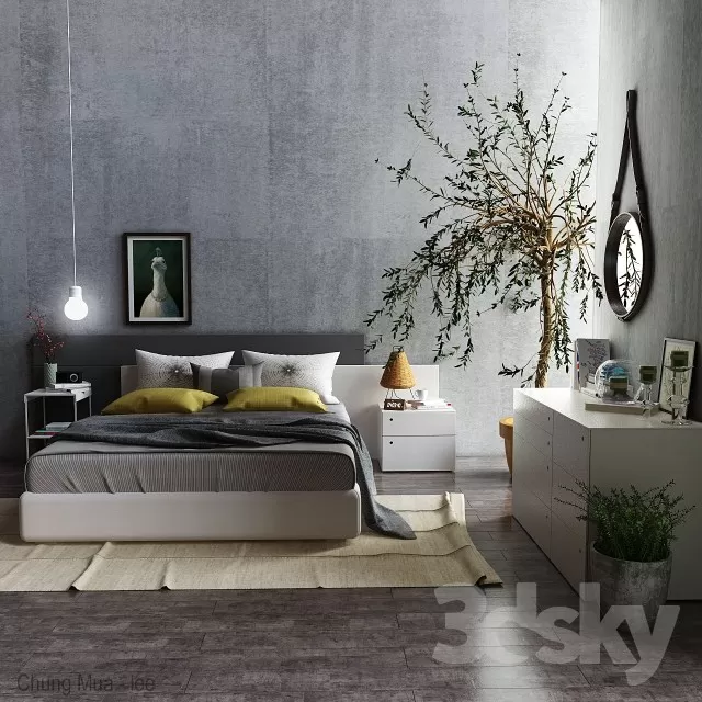 DECOR HELPER – BED 3D MODELS – 414