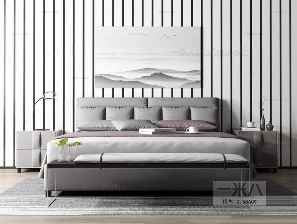 DECOR HELPER – BED 3D MODELS – 43