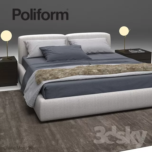 DECOR HELPER – BED 3D MODELS – 422