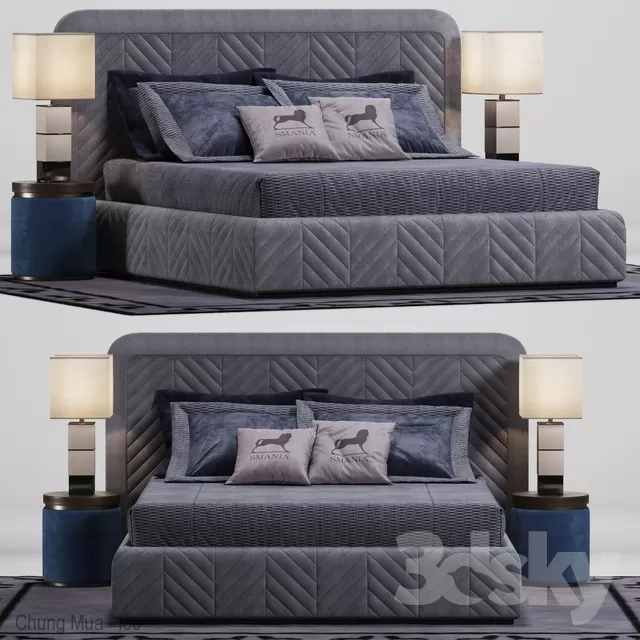 DECOR HELPER – BED 3D MODELS – 487