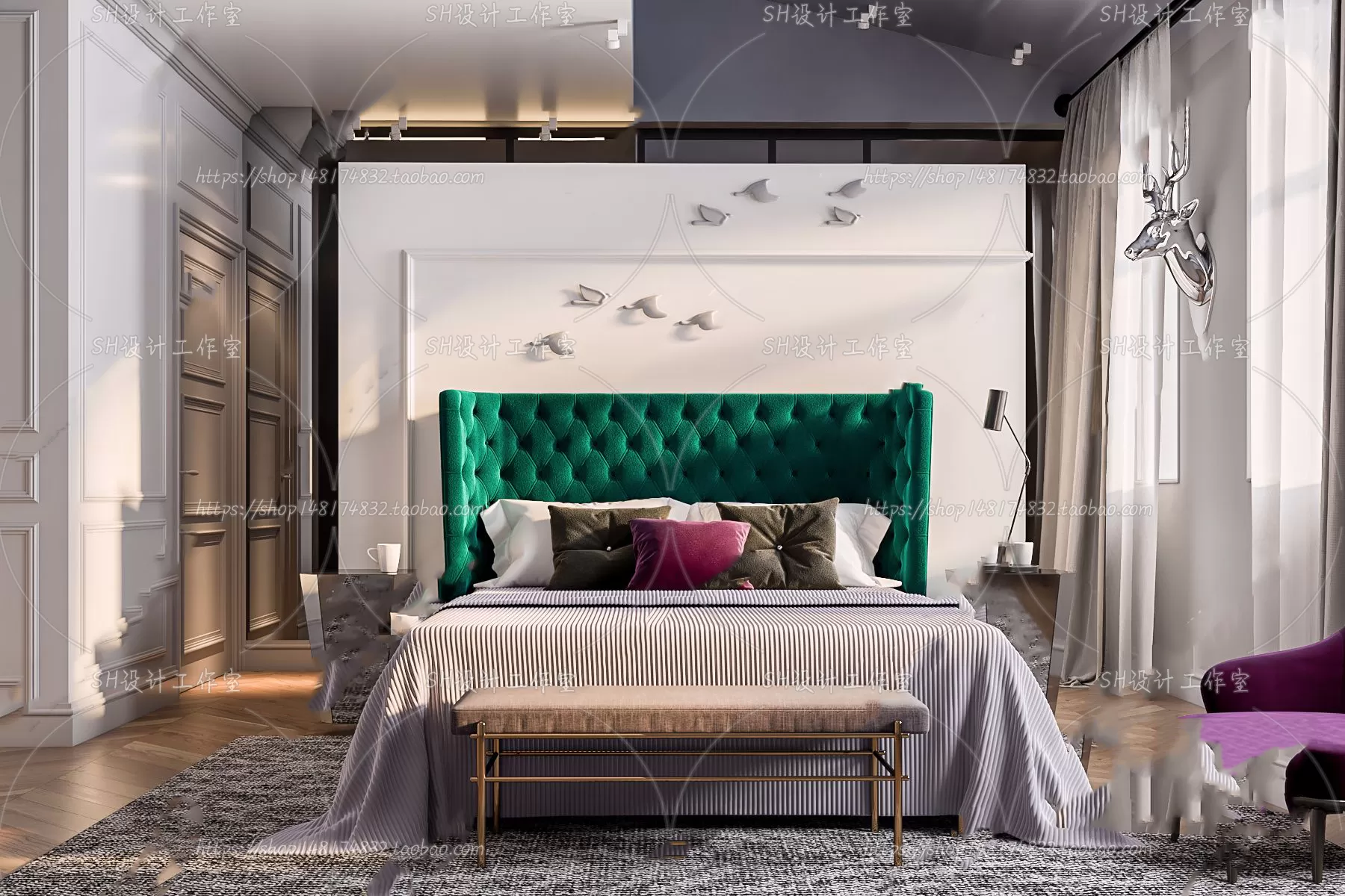 DECOR HELPER – BED 3D MODELS – 6