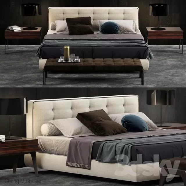 DECOR HELPER – BED 3D MODELS – 619