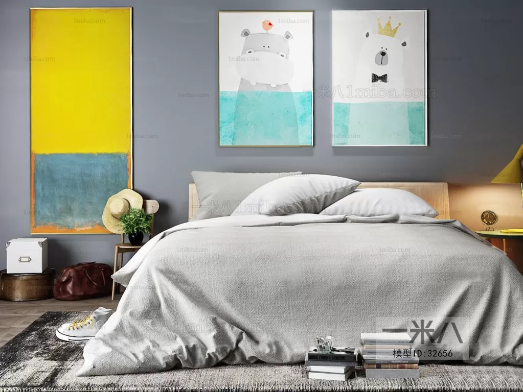 DECOR HELPER – BED 3D MODELS – 63