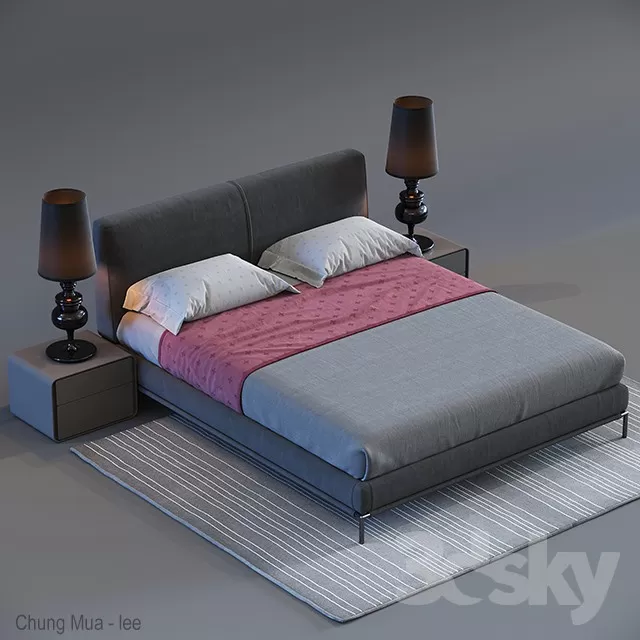 DECOR HELPER – BED 3D MODELS – 650