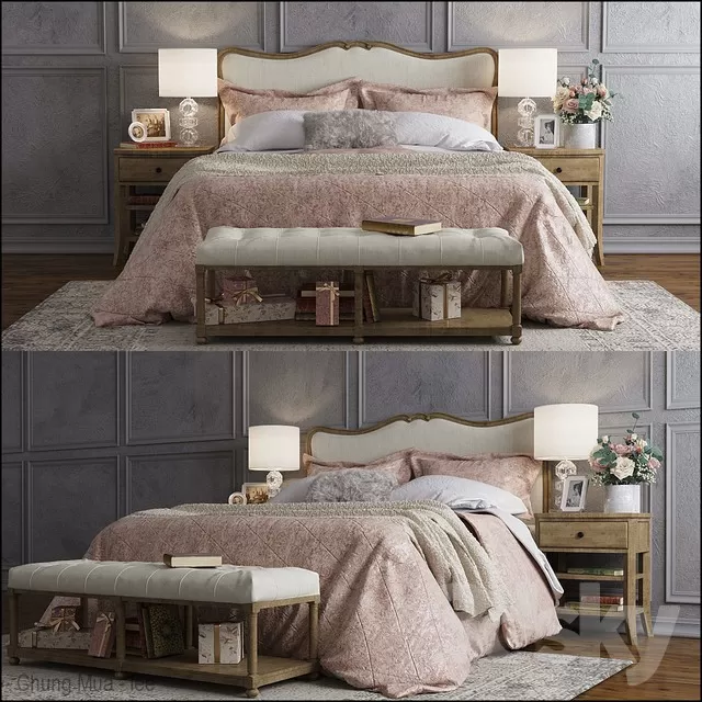 DECOR HELPER – BED 3D MODELS – 672