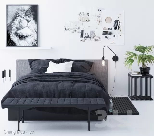 DECOR HELPER – BED 3D MODELS – 679