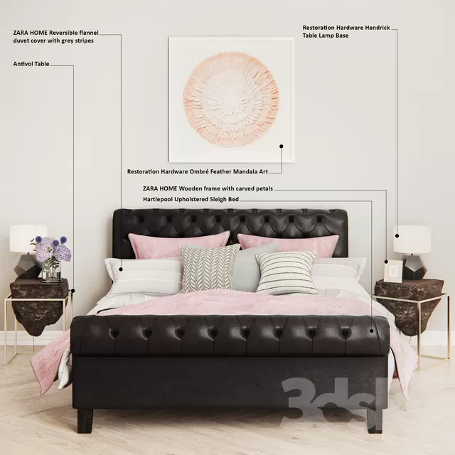 DECOR HELPER – BED 3D MODELS – 69