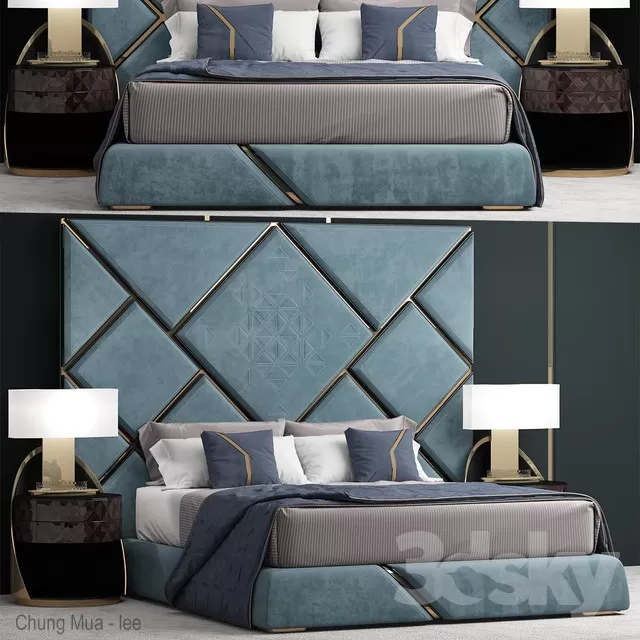 DECOR HELPER – BED 3D MODELS – 682