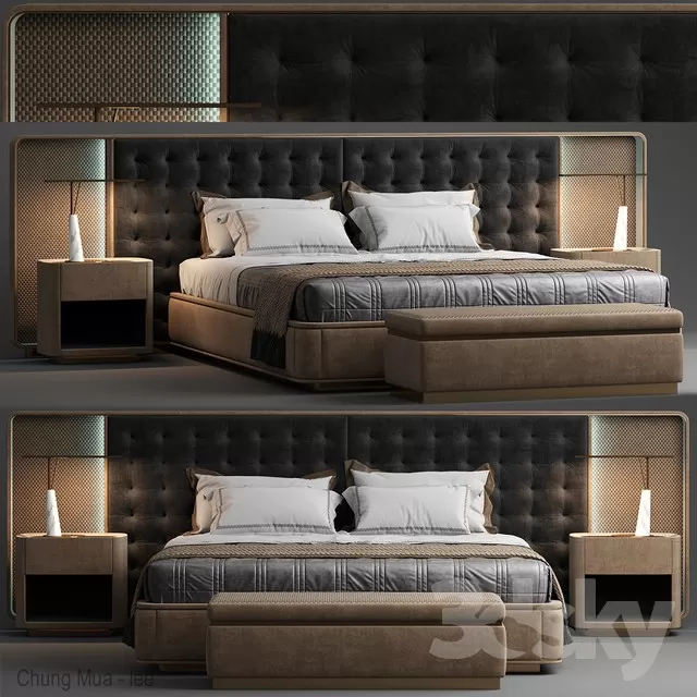 DECOR HELPER – BED 3D MODELS – 687