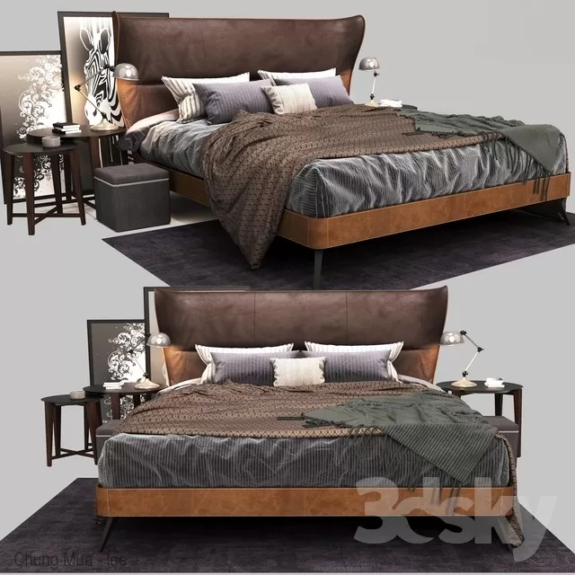 DECOR HELPER – BED 3D MODELS – 692