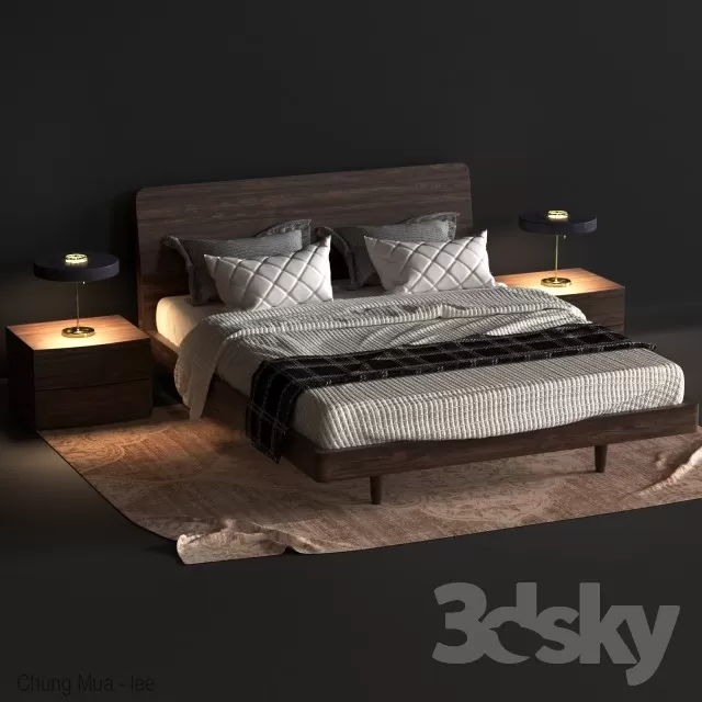 DECOR HELPER – BED 3D MODELS – 708