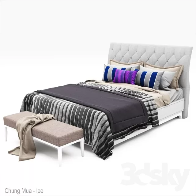 DECOR HELPER – BED 3D MODELS – 737