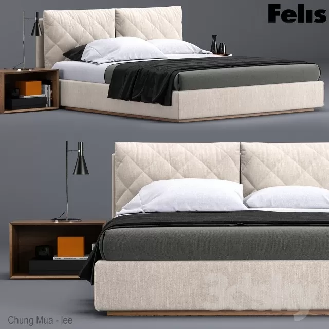 DECOR HELPER – BED 3D MODELS – 738