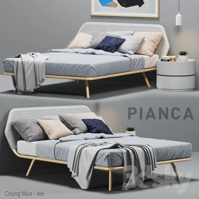 DECOR HELPER – BED 3D MODELS – 770