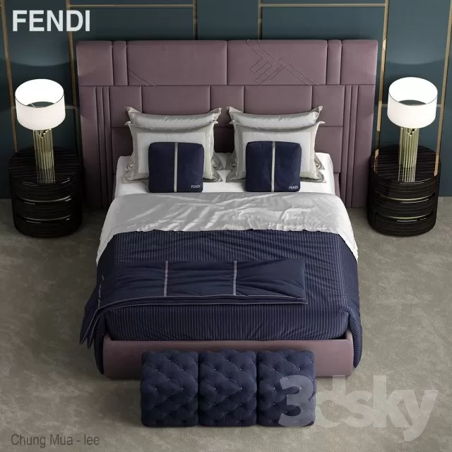 DECOR HELPER – BED 3D MODELS – 777