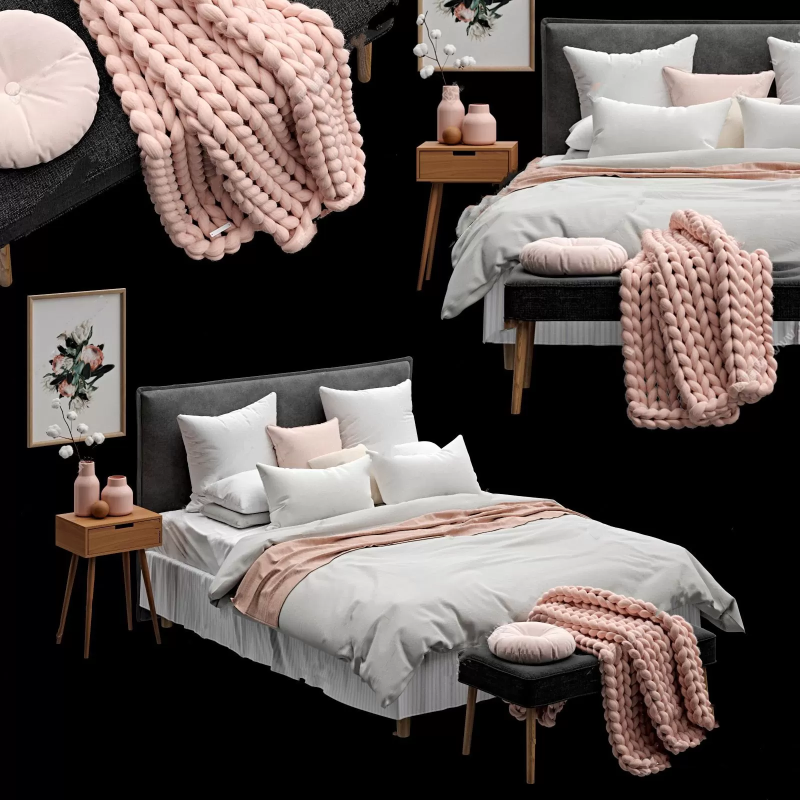 DECOR HELPER – BED 3D MODELS – 80
