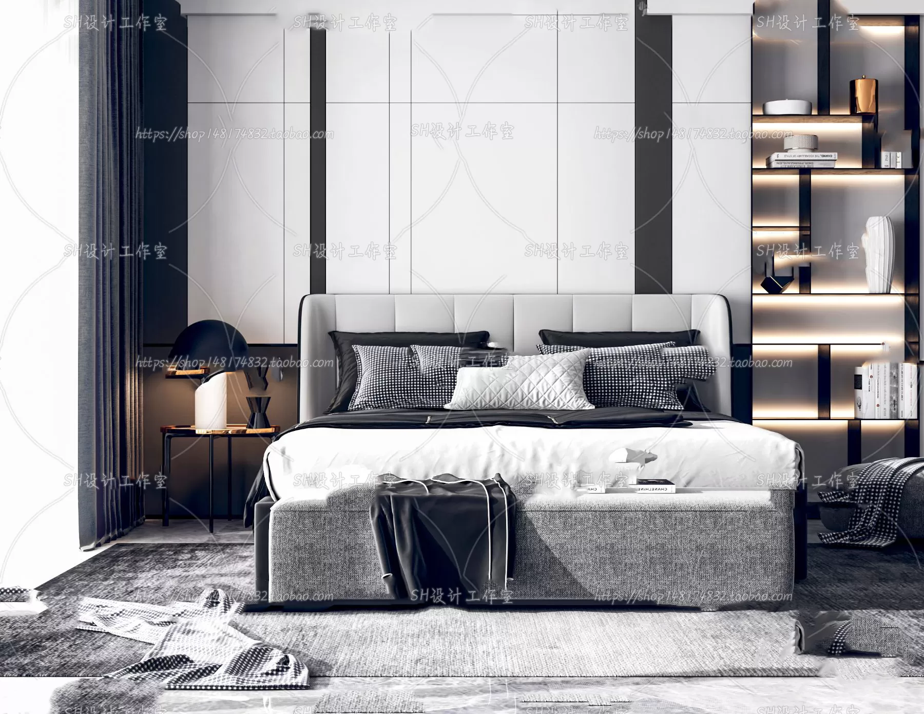 DECOR HELPER – BED 3D MODELS – 10