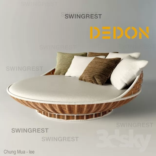 DECOR HELPER – BED – CIRCLE 3D MODELS – 4