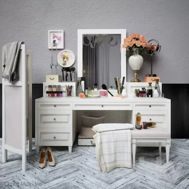 DECOR HELPER – BEDROOM – DRESSING TABLE 3D MODELS – 33