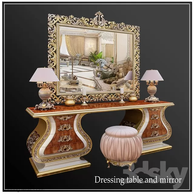 DECOR HELPER – BEDROOM – DRESSING TABLE 3D MODELS – 6