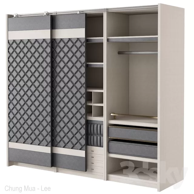DECOR HELPER – BEDROOM – WARDROBE 3D MODELS – 11