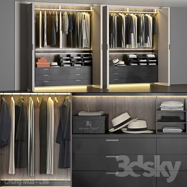 DECOR HELPER – BEDROOM – WARDROBE 3D MODELS – 14