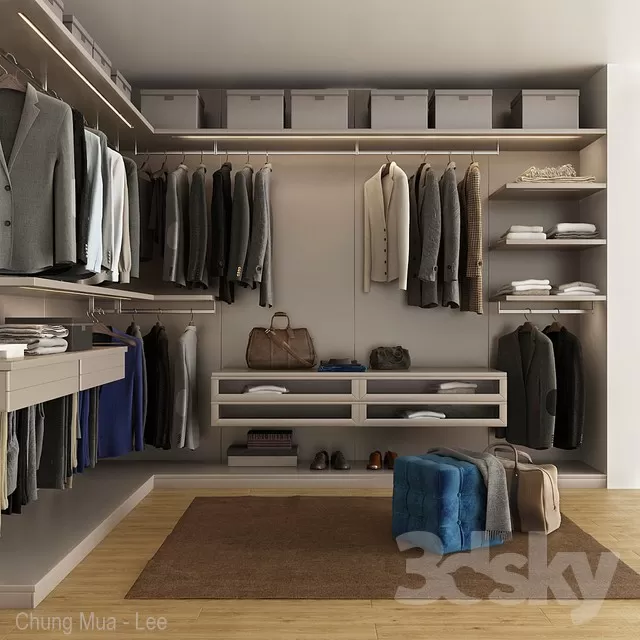 DECOR HELPER – BEDROOM – WARDROBE 3D MODELS – 3