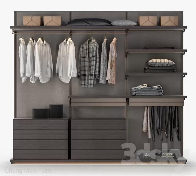 DECOR HELPER – BEDROOM – WARDROBE 3D MODELS – 21