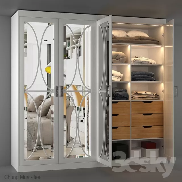 DECOR HELPER – BEDROOM – WARDROBE 3D MODELS – 59