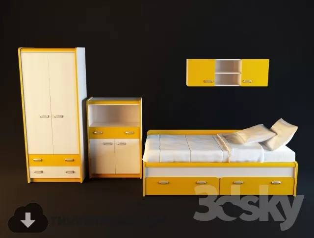 Child Furniture 3D Models – 002