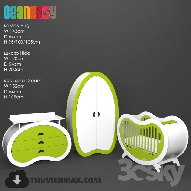 Child Furniture 3D Models – 014