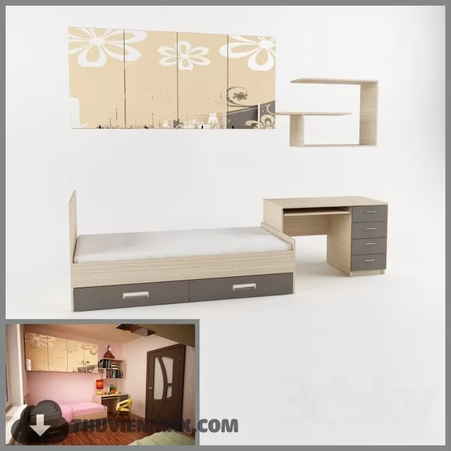 Child Furniture 3D Models – 025