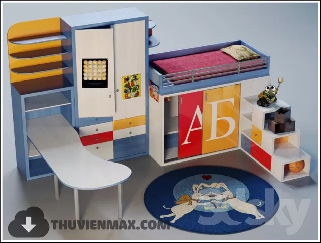 Child Furniture 3D Models – 047