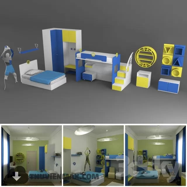 Child Furniture 3D Models – 074