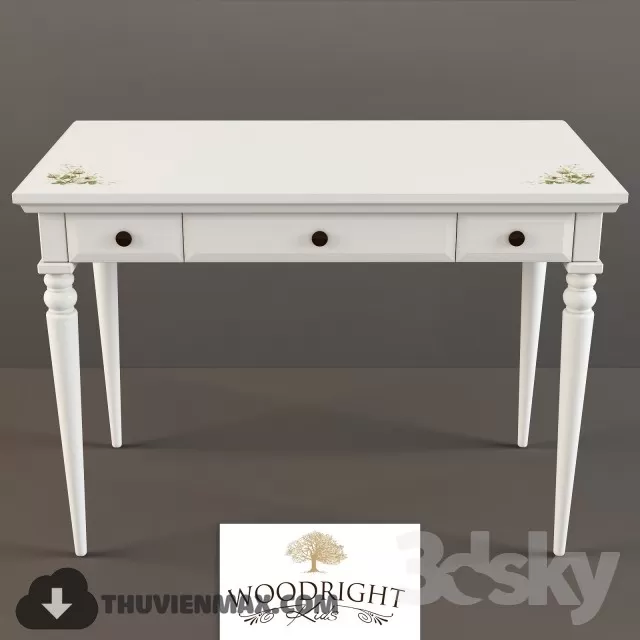 Table + Chair Childroom 3D Models – 007