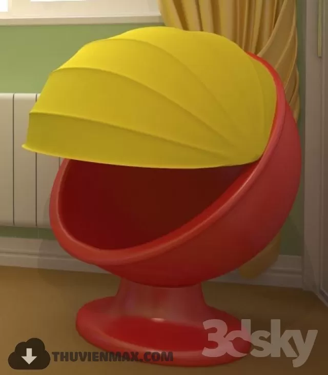 Table + Chair Childroom 3D Models – 038