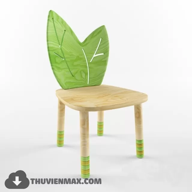 Table + Chair Childroom 3D Models – 040