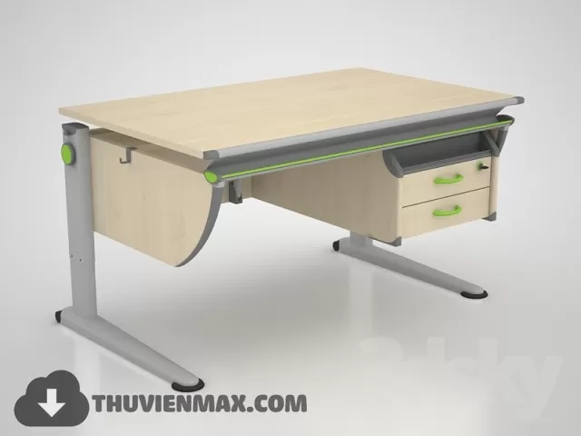 Table + Chair Childroom 3D Models – 044