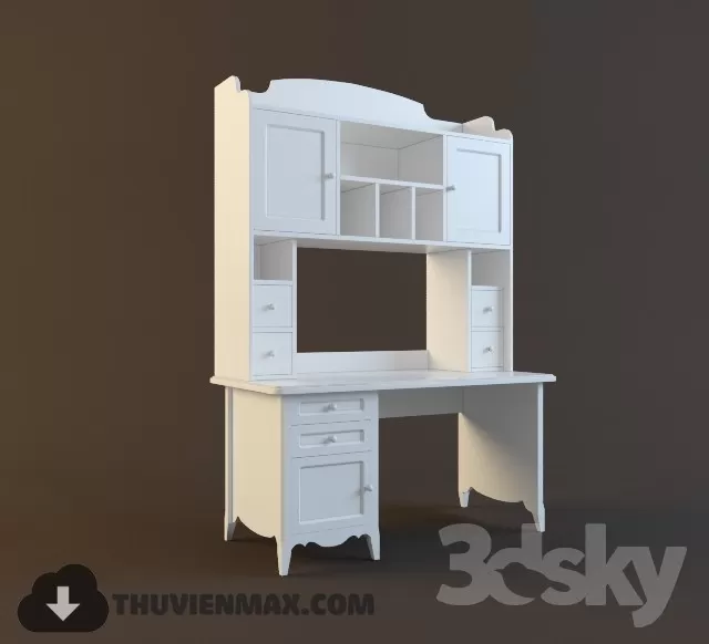 Table + Chair Childroom 3D Models – 066