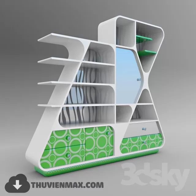 Wardrobe Childroom 3D Models – 004