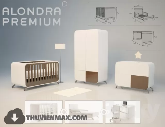 Wardrobe Childroom 3D Models – 029