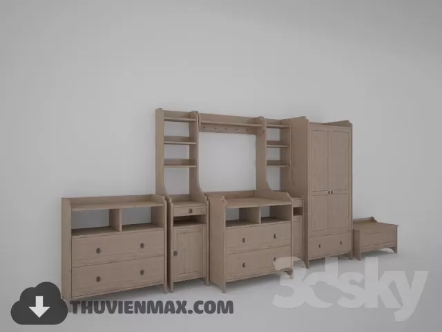 Wardrobe Childroom 3D Models – 033