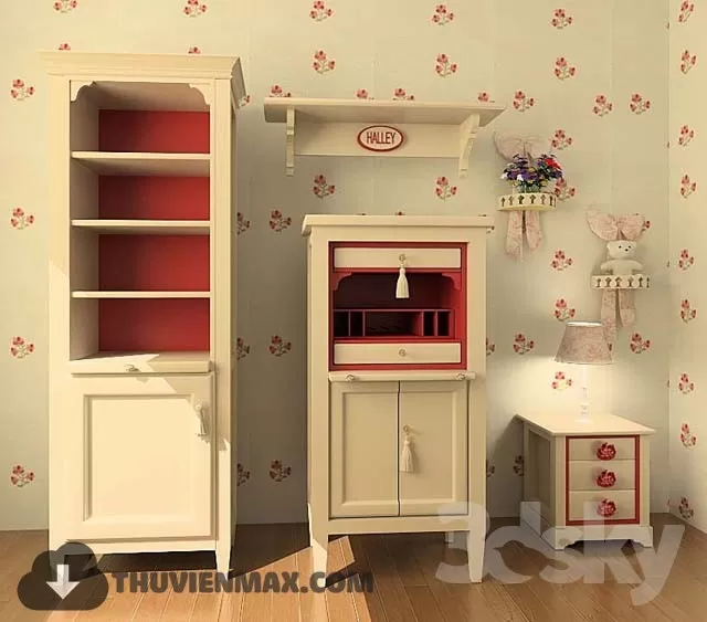 Wardrobe Childroom 3D Models – 038