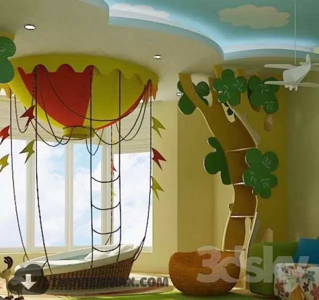 Bed Childroom 3D Models – 096