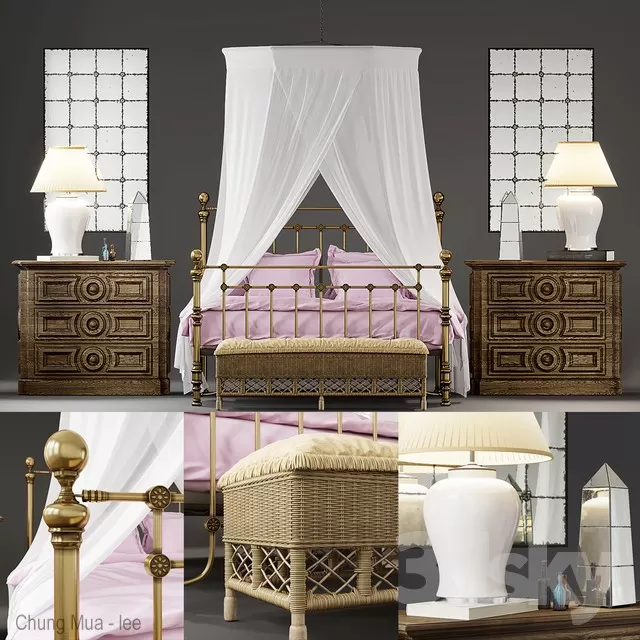 DECOR HELPER – CLASSIC – BED 3D MODELS – 115