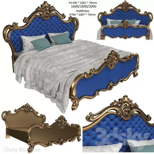 DECOR HELPER – CLASSIC – BED 3D MODELS – 41