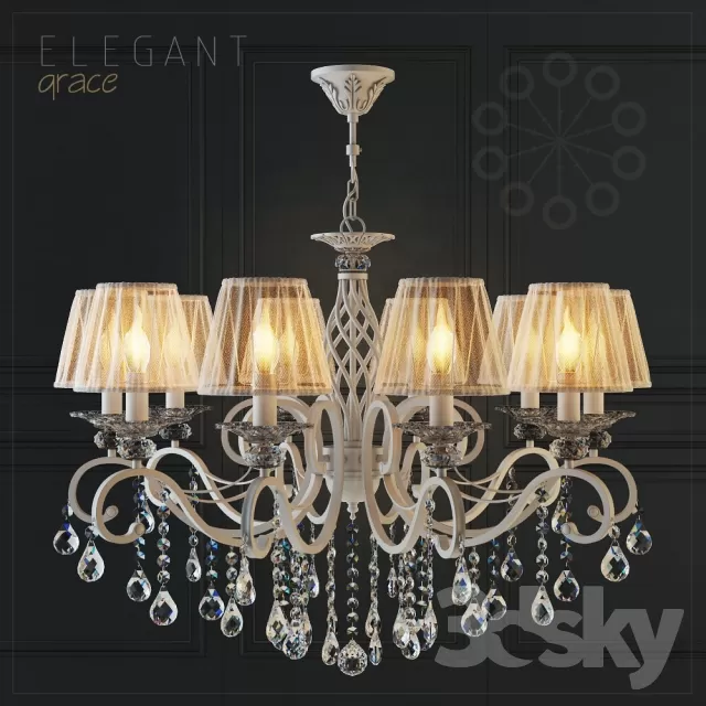 DECOR HELPER – CLASSIC – LIGHT – CEILING 3D MODELS – 6