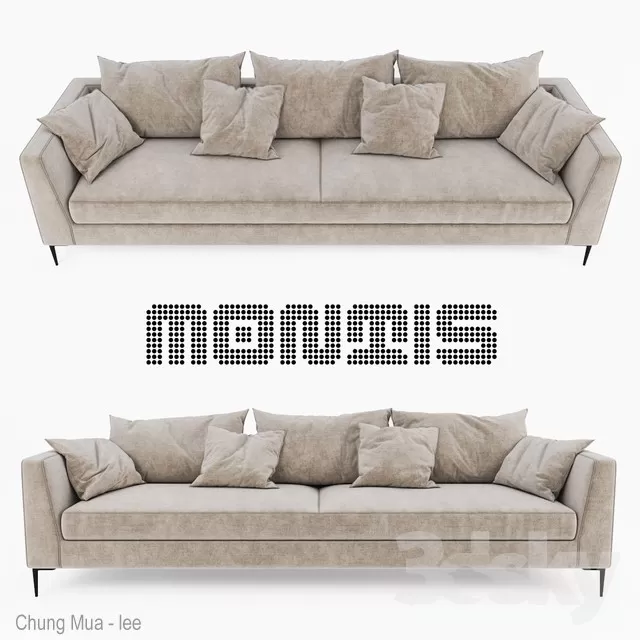 DECOR HELPER – CLASSIC – LIVINGROOM – SOFA – LONG 3D MODELS – 102