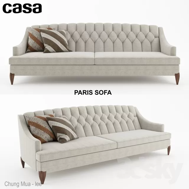 DECOR HELPER – CLASSIC – LIVINGROOM – SOFA – LONG 3D MODELS – 103
